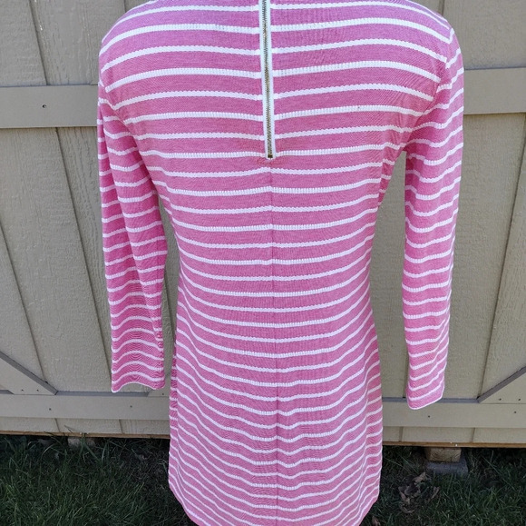 Anthropologie STS Sail to Stable XS Striped Shift Dress beach summer pink resort - Picture 2 of 7